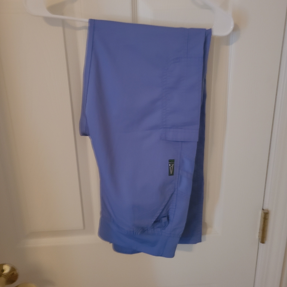 AUW Lavender/Periwinkle Cargo Scrub Pants